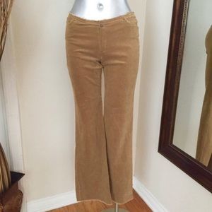 Corduroy tan flaired jeans